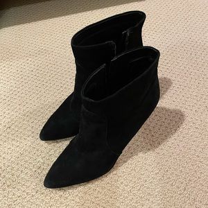 Sam Edelman Black Suede Booties High Heel